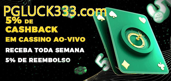 Promoções do cassino ao Vivo PGLUCK333.com